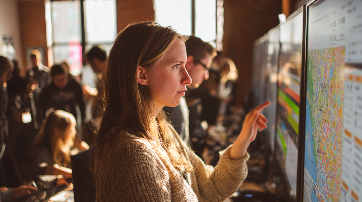 Campaign manager reviewing real-time political campaign analytics dashboard with volunteer activity.